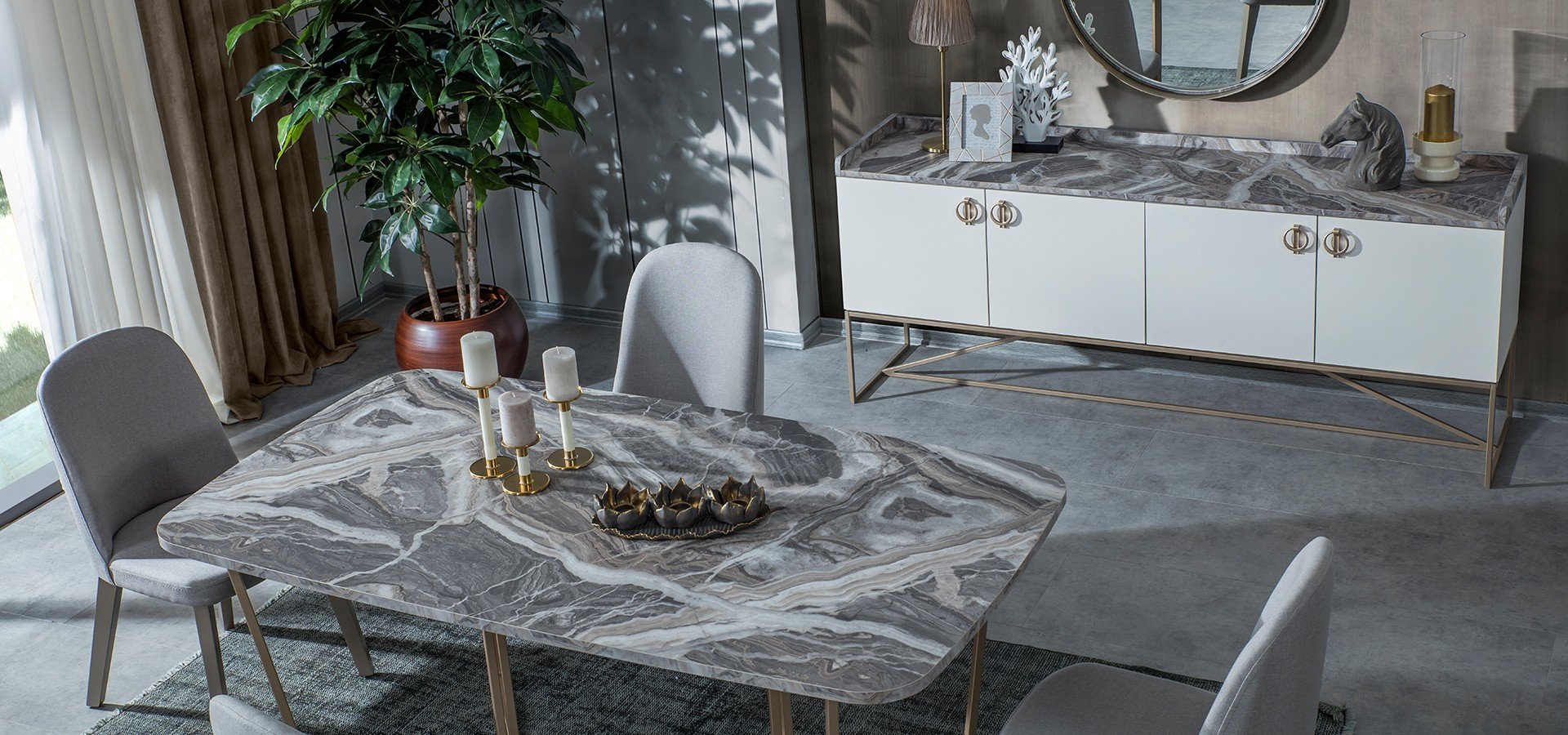 Loft Gold Dining Room