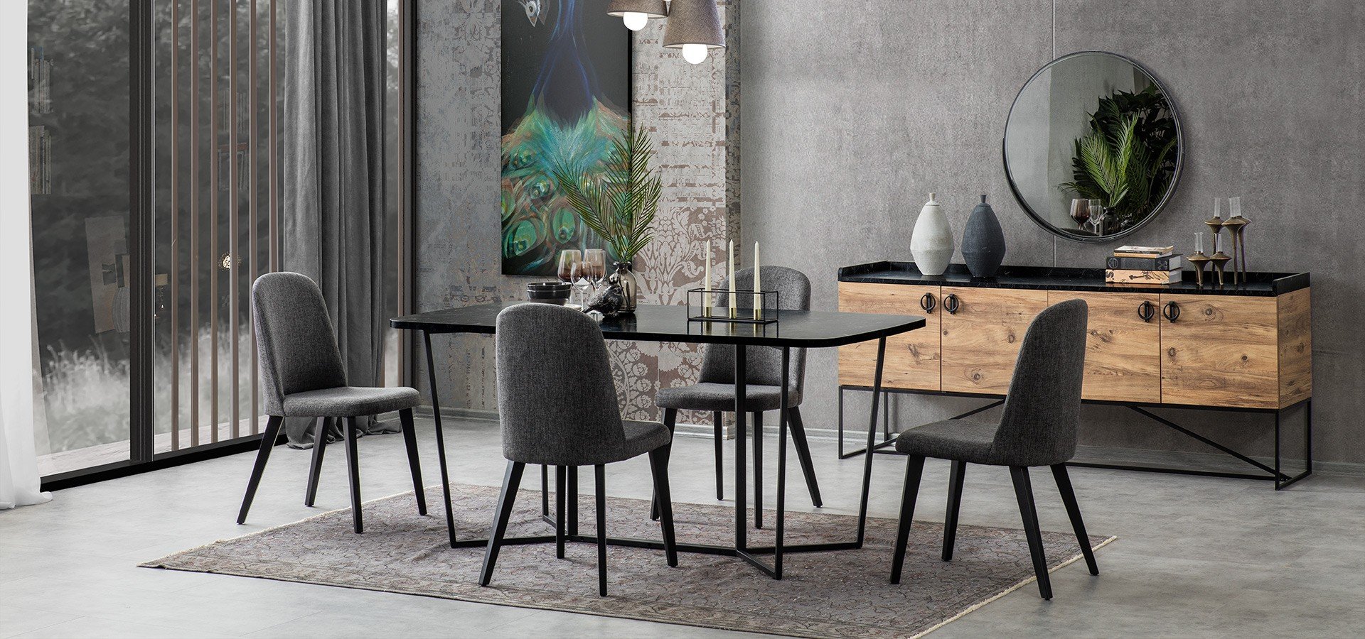 Loft Wood Dining Room