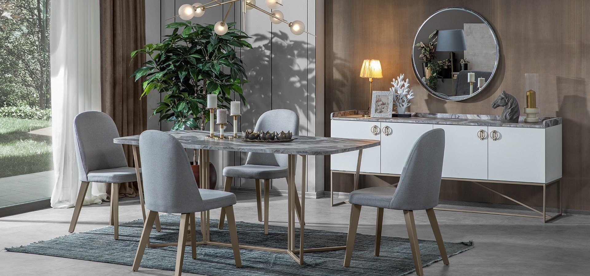 Loft Gold Dining Room