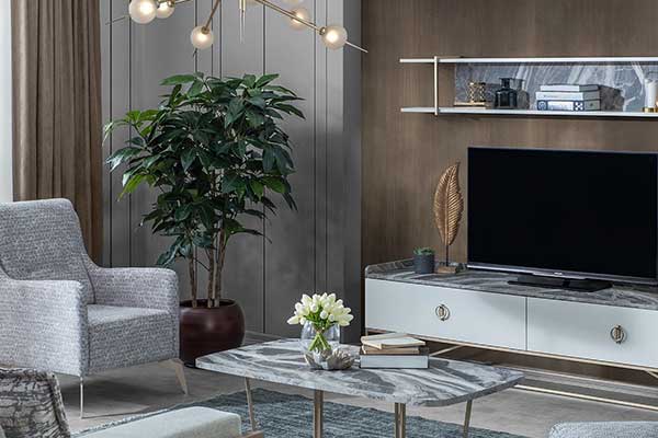 Loft Gold TV Unit